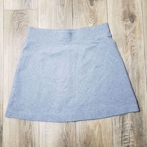 NWT J. Jill Ponte Women's Gray Short Stretch Mini A-Line Skirt SZ Large MSRP $59